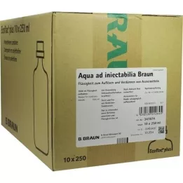 AQUA AD injectabilia Ecoflac Plus Solución para infusión, 10X250 ml