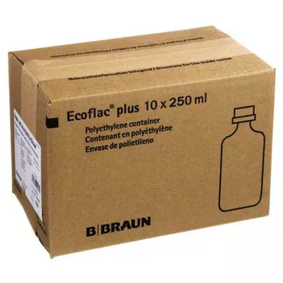 Aqua AD Injectabilia Ecoflac Plus Solución de infusión, 10x250 ml