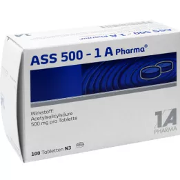 ASS 500-1A Comprimidos farmacéuticos, 100 uds