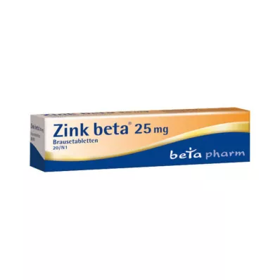 Zinc Beta 25 tabletas efervescentes, 20 st