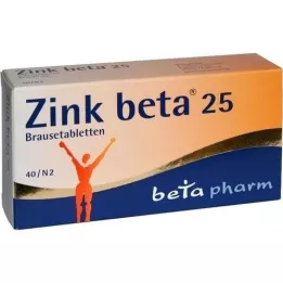 ZINK BETA 25 comprimidos efervescentes, 40 unidades