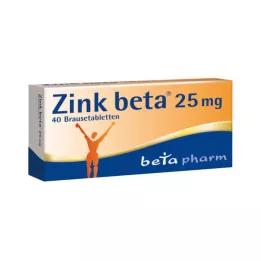 Zinc Beta 25 tabletas efervescentes, 40 st