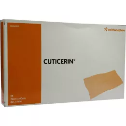 CUTICERIN 20x40 cm gasa con recubrimiento de pomada, 25 uds