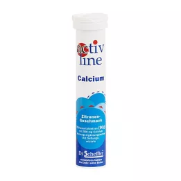 ACTIVLINE Comprimidos efervescentes de calcio limón, 20 uds