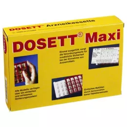 DOSETT Maxi casete medicinal rojo, 1 ud