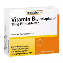 VITAMIN B12-RATIOPHARM 10 μg comprimidos recubiertos con película, 100 uds