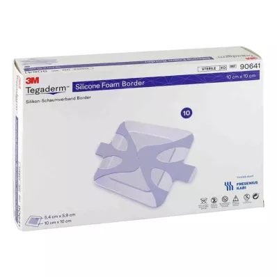 TEGADERM Borde de espuma de silicona FK 10x10 cm, 10 uds