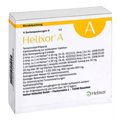 Helixor A series pack Ii ampollas (4x7 uds)