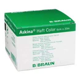 ASKINA Venda adhesiva color 6 cmx20 m verde, 1 ud