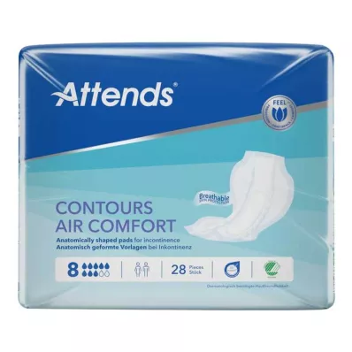ATTENDS Plantillas Contours Air Comfort 8, 28 uds