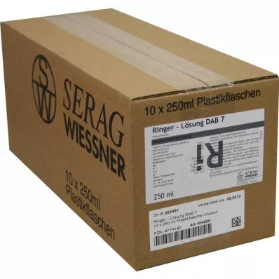 RINGER LÖSUNG DAB 7 Plástico, 10X250 ml