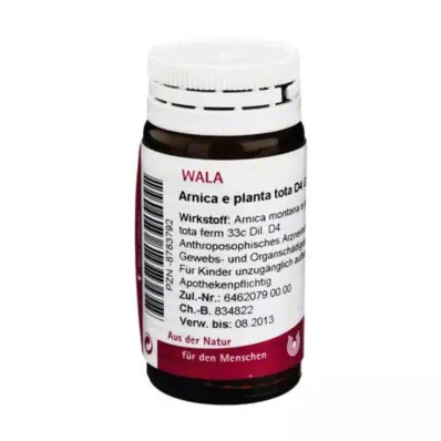 Árnica E Planta total D 4 glóbulos, 20 g