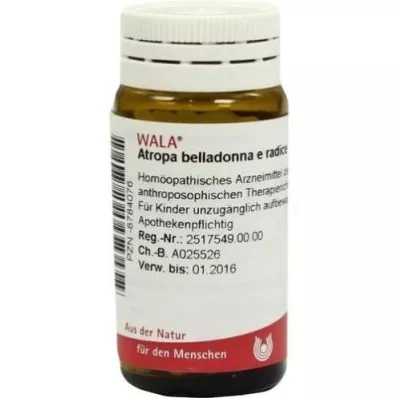 Atropa Belladonna e Radix D3 Glóbulos (20 g)