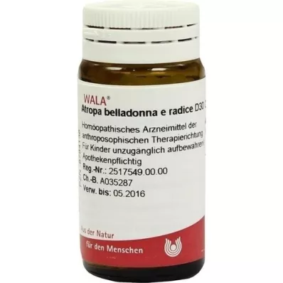 ATROPA belladona e Radix D 30 glóbulos, 20 g