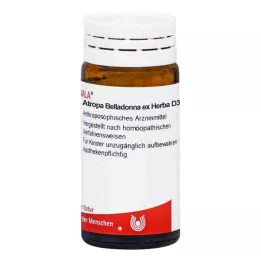 ATROPA belladona ex Herba D 3 glóbulos, 20 g