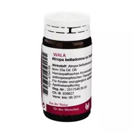 ATROPA belladona ex Herba D 6 glóbulos, 20 g