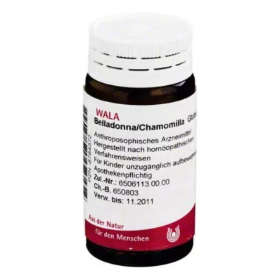 Belladona Chamomilla Glóbulos, 20 g