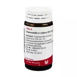 CHAMOMILLA E radice D 3 glóbulos, 20 g