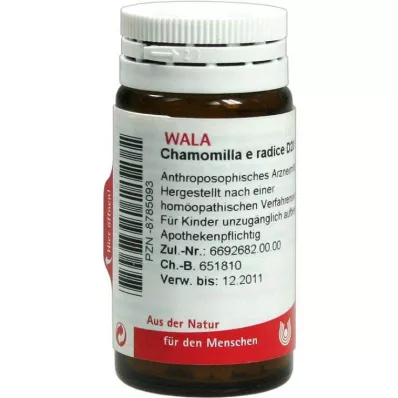 Chamomilla E Radice D 20 glóbulos, 20 g Chamomilla E Radice D 20 glóbulos, 20 g
