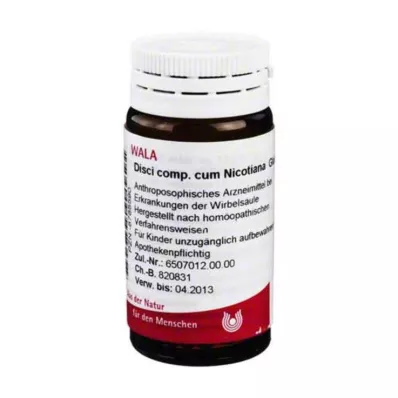 Comp. del disco.Glóbulos de Cum Nicotiana, 20 g