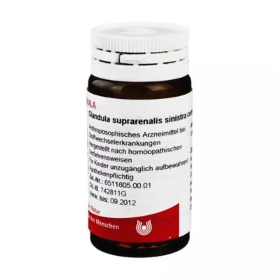 Glandula suprarenalis sinistra con cupro, 20 g