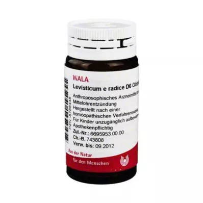 Levisticum E Radice D 6 glóbulos, 20 g