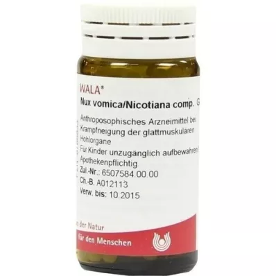 NUX VOMICA/NICOTIANA glóbulos comp., 20 g