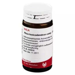 RHUS TOXICODENDRON COMP Glóbulos, 20 g