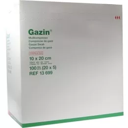 GAZIN Gasa comp.10x20 cm estéril 12x extra grande, 20X5 uds