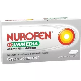 NUROFEN Immedia 400 mg comprimidos recubiertos con película, 12 uds