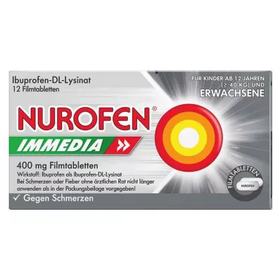NUROFEN Immedia 400 mg comprimidos recubiertos con película, 12 uds