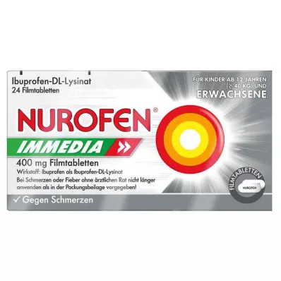 NUROFEN Immedia 400 mg comprimidos recubiertos con película, 24 uds