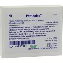 PETADOLEX Ampollas, 5X2 ml