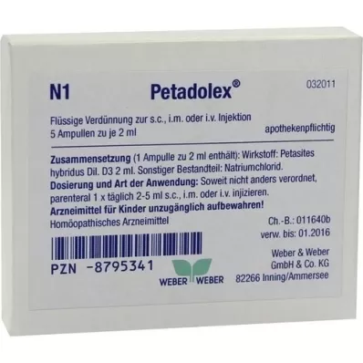 PETADOLEX Ampollas, 5X2 ml
