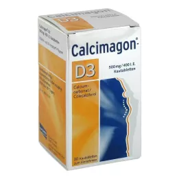 CALCIMAGON D3 comprimidos masticables, 30 uds