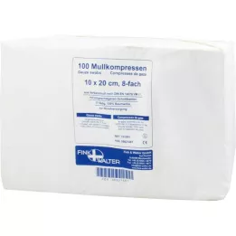 MULLKOMPRESSEN 10x20 cm no estéril 8x, 100 uds
