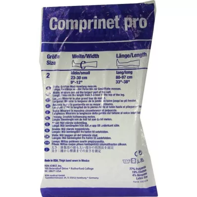 COMPRINET pro stocking top largo talla 2 blanco, 2 uds