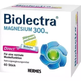 BIOLECTRA Magnesio 300 mg Palitos de Limón Directo, 60 uds