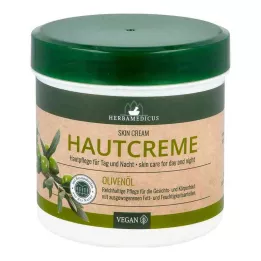 Crema para la piel con aceite de oliva Herbamedicus, 250 ml