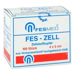 ZELLSTOFFTUPFER FES ZELL 4x5 cm muy blanqueado, 100 unidades