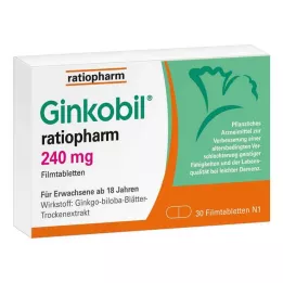 GINKOBIL-ratiopharm 240 mg comprimidos recubiertos con película, 30 uds