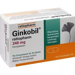 GINKOBIL-ratiopharm 240 mg comprimidos recubiertos con película, 120 uds