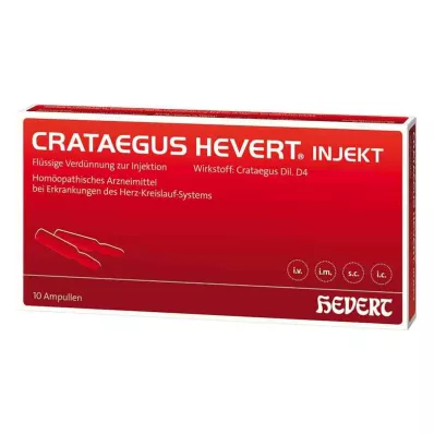 Crataegus Hevert inyectar ampollas (10 uds)