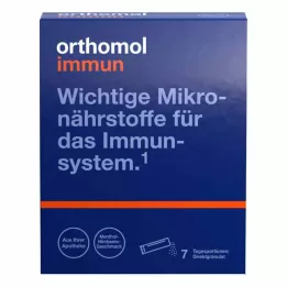 ORTHOMOL Inmune directo gránulos frambuesa/mentol, 7 uds