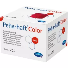 PEHA-HAFT Color Fixierb.latexfrei 6 cmx20 m rojo, 1 ud