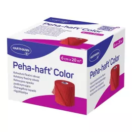 PEHA-HAFT Color Fixierb.latexfrei 6 cmx20 m rojo, 1 ud