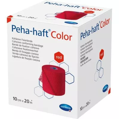 PEHA-HAFT Color Fixierb.latexfrei 10 cmx20 m rojo, 1 ud