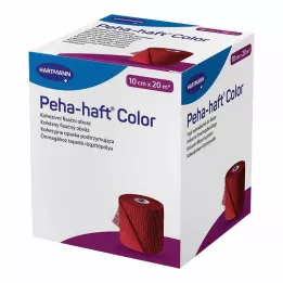 Peha Haft Color vendaje de fijación látex f.10 cm x 20 m rojo, 1 pieza