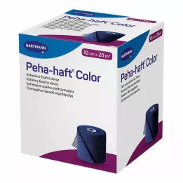 Peha Haft Color vendaje de fijación látex f.10 cm x 20 m azul, 1 pieza