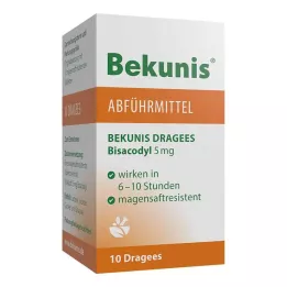 BEKUNIS Bisacodyl 5 mg comprimidos para jugo gástrico, 10 uds
